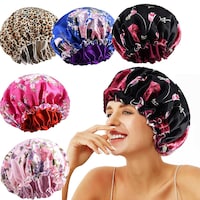 Picture of Roybens Large Satin Bonnet for Curly Natural Hair, 5Pcs