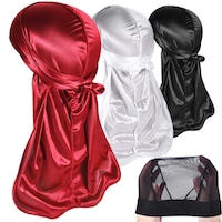 Picture of Roybens Silky Durags Pack for Men Waves & Award 1 Wave Cap, 3Pcs