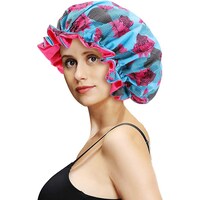 Picture of Vinicunca Satin Bonnet Sleeping Caps for Women, Large - Pink