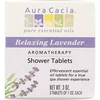 Aura Cacia Shower Tabs Lavender, 3 Pack - 1oz