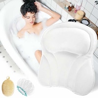 Picture of Benalune 4D Air Mesh Breathable Bathtub Spa Pillow, White