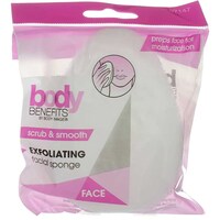 Picture of Body Benefits Pp Bdy Facial Sponge, White