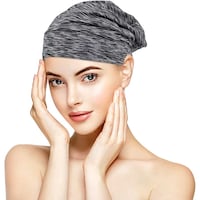Picture of Whgoo Satin Lined Hair Cover Sleep Cap, Grey