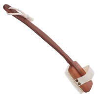 Picture of Redecker Natural Pig Bristle Bath Brush with Oiled Pearwood Handle, 16-7/8in