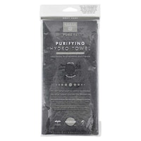 Picture of Earth Therapeutics Purifying Exfoliating Hydro Towel, Black with Charcoal