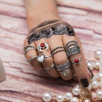 Xerling Trendy Vintage Knuckle Ring Set for Women - 14 Pieces