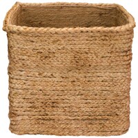 Gobamboos Double Layered Jute Planter Bag, Square, 8x8 Inch