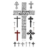 Picture of Supperb Cross Tattoos Temporary Tattoos Stickers