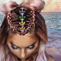 Picture of Victray Fashion Hair Gems Rhinestones Face Jewels for Women - Pack of 2