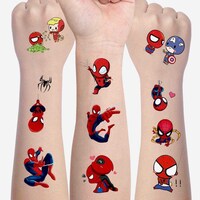 Picture of BigButer Spider Stickers Temporary Tattoos Man Stickers for Kids, 20 Sheet