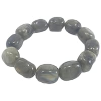 Picture of Remedywala Labradorite Round Tumbled Bracelet, Grey, 8mm