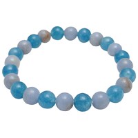 Picture of Remedywala Celestite Angelite Combination Bracelet, Blue and Grey, 8mm