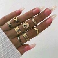 Picture of Yertter Boho Statement Rings Stacking Rings Set - 8 Pieces