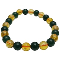 Picture of Remedywala Jade and Citrine Bracelet, Yellow and Green, 8mm