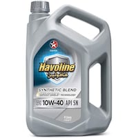 Caltex Gasoline Havoline Synthetic Blend Engine Oil, SAE10W-40 API SN, 4L, Carton of 4