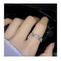 Picture of Cathercing Silver Butterfly Crystal Knuckle Rings for Women