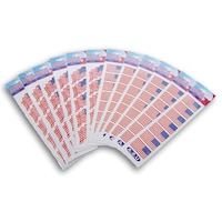 Picture of Create Out Loud American Flag Patriotic Temporary Tattoo Strips, 84 Pieces