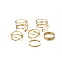 Cathercing Women Knuckle Gold Bohemian Rings for Girls - 6 Pieces