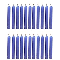 Picture of Parkash Unscented Chime Candles, Dark Blue, Pack of 20
