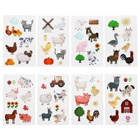 Picture of Cleverplay Barnyard Farm Animal Temporary Tattoos - 24 Sheets