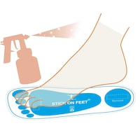 Stickonfeet Blue Feet Pads Spray Sunless Tanning Sole Protector - 240 Feets