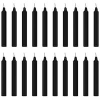 Picture of Parkash Ritual Spell Chime Wax Candles, Black, Pack of 20