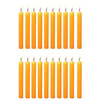 Picture of Parkash Chime Candles, Orange, Pack of 20