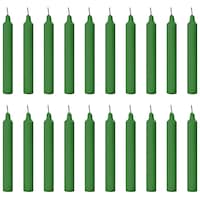 Picture of Parkash Chime Candles, Green, Pack of 20