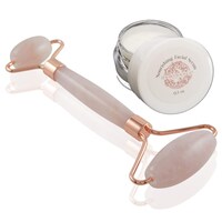 Picture of Rosette Rose Quartz Facial Roller For Face And Skin