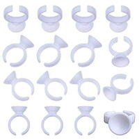 Picture of Woiwo Makeup Glue Rings Tattoo Glue Holder Disposable Plastic Nail