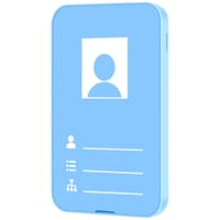 Spy Mini Anti-lost ID Card Badge Holder GPS Tracking Device, Light Blue