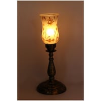 Picture of Afast Decorative Glass Table Lamp, AFST742154, 18.2 x 52cm, Gold & White