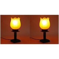 Picture of Afast Decorative Glass Table Lamp, AFST741911, 10 x 22cm, Yellow & Orange