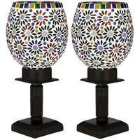 Picture of Afast Decorative Glass Table Lamp, AFST742001, 12 x 25cm, Multicolour