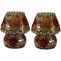 Afast Decorative Glass Table Lamp, AFST741780, 20 x 25cm, Multicolour