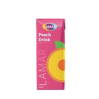 Picture of Lamar Peach Drink, 200ml - Carton of 27 Pcs