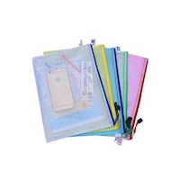 Picture of Coohome Waterproof Plastic Zipper Paper File Folder, A4,3 Pieces