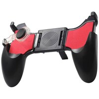 5-in-1 Mobile PUBG Gamepad Trigger, Black & Red