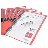 Picture of Durable Plastic Duraclip File, Red, Dupg2200-03 - Pack of 25 Pcs
