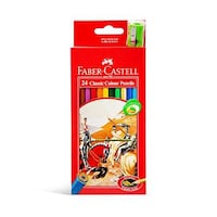 Picture of Faber-Castell Classic Colour Pencils in A Cardboard Box, 24 Pcs