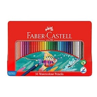 Faber Castell Fish Design Water Colour Pencils, 115931, 36 Pcs
