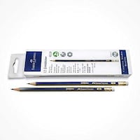Picture of Faber Castell Gold Faber Graphite Pencil Hb with Eraser Tip, 116800, 12 Pcs