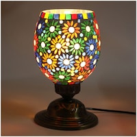 Picture of Afast Decorative Glass Table Lamp, AFST742083, 14 x 20cm, Multicolour