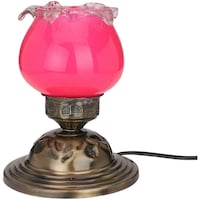Picture of Afast Decorative Glass Table Lamp, AFST742024, 14 x 25cm, Pink, Pack of 1