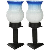 Picture of Afast Decorative Glass Table Lamp, AFST741931, 10 x 22cm, White & Blue