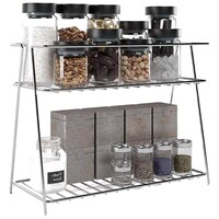 Picture of Unify Stainless Steel Spice 2 Tier Trolley Container Organizer