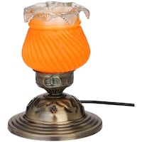Picture of Afast Decorative Glass Table Lamp, AFST742025, 14 x 25cm, Orange, Pack of 1