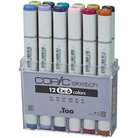 Picture of Copic Sketch Marker - Pack of 12 Pcs
