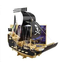 Picture of UKR UKR 3D Puzzle Pirate Boat Assembly Wooden Puzzle Toys