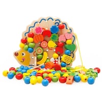 Picture of UKR Wooden Hedgehog Bead Game, Multicolor